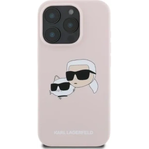 Kup Případ Karl Lagerfeld KLHMP16XSKCHPPLP Apple iPhone 16 Pro Max tvrdý kryt silikonový s potiskem dvojité hlavy MagSafe růžový - KLD21673 - {ean13} - Sklep Home Screen