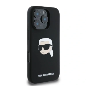 Kup Eset Karl Lagerfeld KLHMP16XSKHPPLK Apple iPhone 16 Pro Max kemény hátlap Szilikon Karl Fej Nyomtatás MagSafe fekete - KLD21674 - {ean13} - Sklep Home Screen