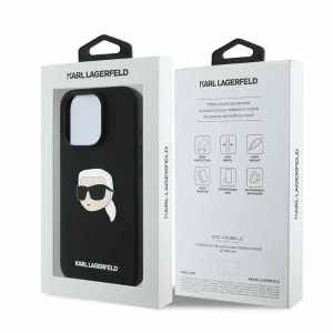 Kup Eset Karl Lagerfeld KLHMP16XSKHPPLK Apple iPhone 16 Pro Max kemény hátlap Szilikon Karl Fej Nyomtatás MagSafe fekete - KLD21674 - {ean13} - Sklep Home Screen