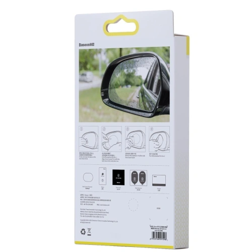 Buy Rainproof film for car mirror Baseus 2 pcs. - BSU967 - {ean13} - Home Screen Store Europe