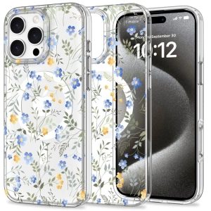 Buy Case Tech-Protect Magmood MagSafe Apple iPhone 16 Pro Spring Flowers - THP3091 - {ean13} - Home Screen Store Europe