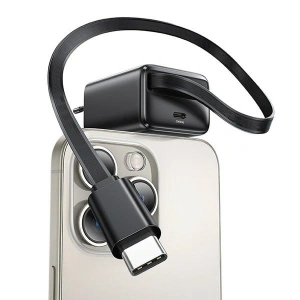 Kup Ładowarka sieciowa USAMS USB-C + zwijany kabel USB-C PD+QC 20W Gan Fast Charging biały YC Series - USA1170 - {ean13} - Sklep Home Screen