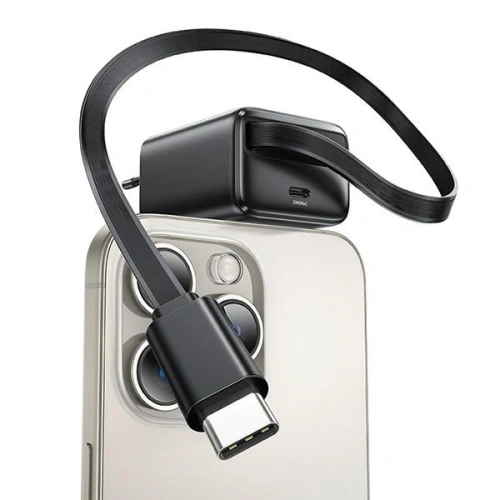 Kup Încărcător de perete USB-C USAMS + cablu USB-C retractabil PD+QC 20W Gan Încărcare rapidă alb YC Series - USA1170 - {ean13} - Sklep Home Screen