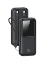 Buy USAMS power bank with built-in USB-C + Lightning cables 30000mAh 20W PD+QC 3.0 Fast Charge X-chel Series black - USA1175 - {ean13} - Home Screen Store Europe