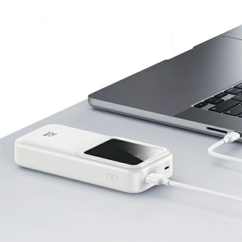 Buy USAMS power bank with built-in USB-C + Lightning cables 30000mAh 20W PD+QC 3.0 Fast Charge X-chel Series black - USA1175 - {ean13} - Home Screen Store Europe