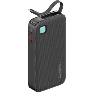 Kup Powerbank USAMS + zwijany kabel Lightning 10000 mAh PD 20W Fast Charge XY Series czarny - USA1179 - {ean13} - Sklep Home Screen