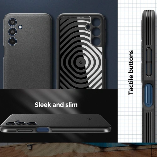 Kup Etui Spigen Essential Sandblast Samsung Galaxy M35 5G Matte Black - SPN16340 - {ean13} - Sklep Home Screen