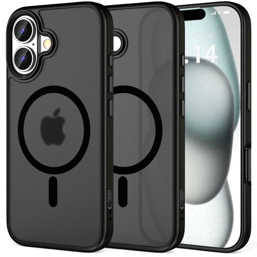Kup Caz Tech-Protect MagMat MagSafe Apple iPhone 16 Plus Negru Mat - THP3094 - {ean13} - Sklep Home Screen