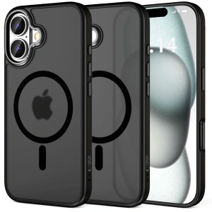 Buy Case Tech-Protect MagEdge MagSafe Apple iPhone 16 Matte Black/Gunmetal - THP3097 - {ean13} - Home Screen Store Europe