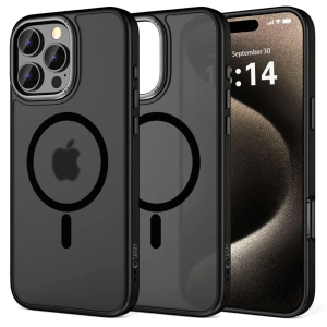 Buy Case Tech-Protect MagEdge MagSafe Apple iPhone 16 Pro Matte Black/Gunmetal - THP3098 - {ean13} - Home Screen Store Europe