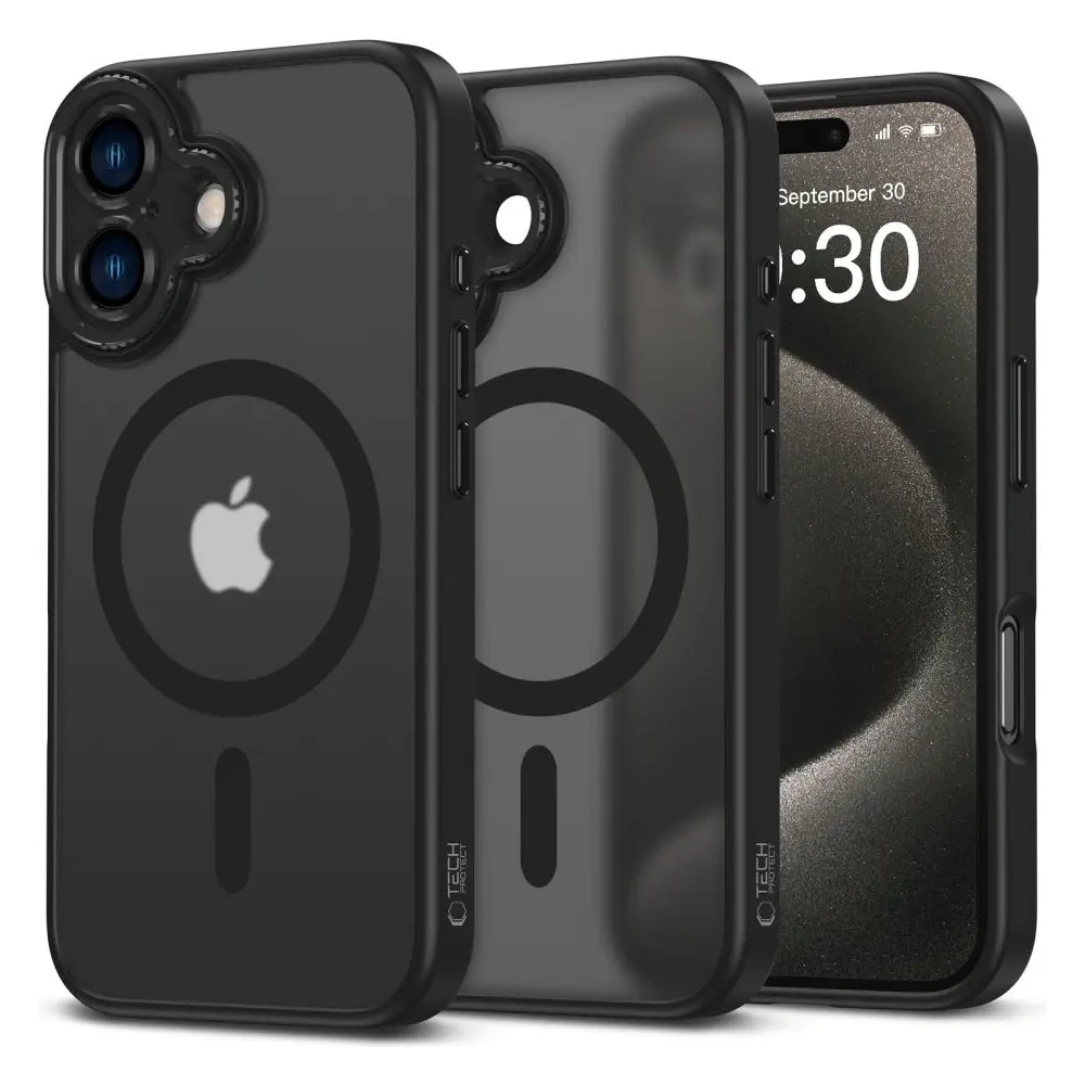 Etui Tech-Protect MagCam MagSafe Apple iPhone 16 Matte Black - iPhone 16 - Tech-Protect