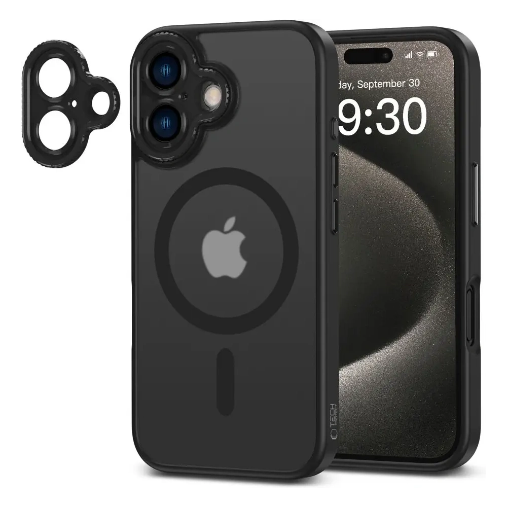 Etui Tech-Protect MagCam MagSafe Apple iPhone 16 Matte Black - iPhone 16 - Tech-Protect