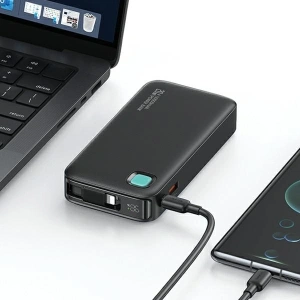 Kup Powerbank USAMS + zwijany kabel Lightning 10000 mAh PD 20W Fast Charge XY Series fioletowy - USA1180 - {ean13} - Sklep Home Screen