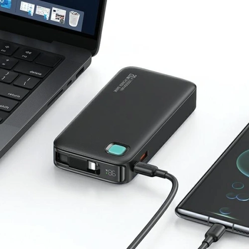 Buy USAMS Powerbank + retractable Lightning cable 10000 mAh PD 20W Fast Charge XY Series purple - USA1180 - {ean13} - Home Screen Store Europe