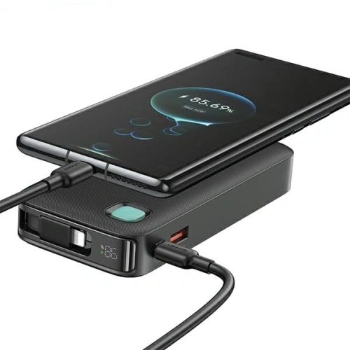 Kup Baterie externă USAMS + cablu Lightning retractabil 10000 mAh PD 20W Încărcare rapidă seria XY violet - USA1180 - {ean13} - Sklep Home Screen
