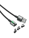 Kup Mágneses kábel Baseus Zinc Kit micro USB / USB-C / Lightning 1.5/2A 2m (fekete) - BSU972BLK - {ean13} - Sklep Home Screen