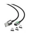 Kup Baseus Magnetisches Kabel Zink-Kit micro USB / USB-C / Lightning 1.5/2A 2m (schwarz) - BSU972BLK - {ean13} - Sklep Home Screen