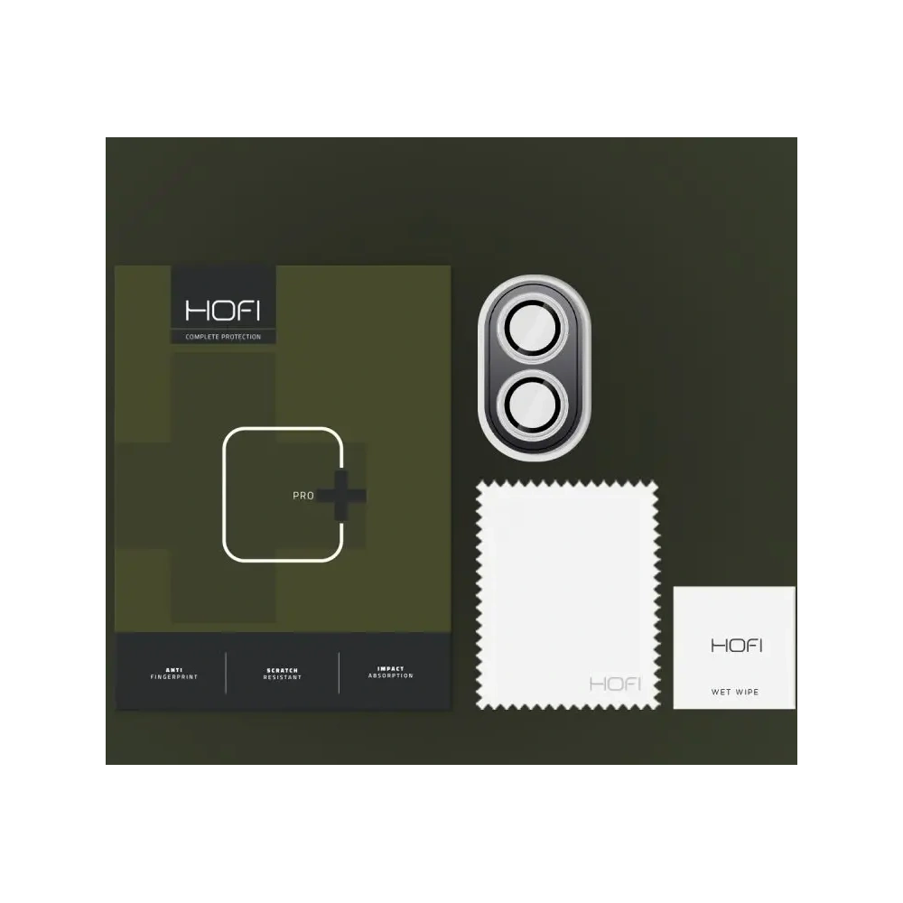 Szkło na obiektyw aparatu Hofi Camring Pro+ Apple iPhone 16 / 16 Plus Clear - iPhone 16 Plus - Hofi