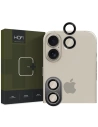 Sklo na objektiv fotoaparátu Hofi Camring Pro+ Apple iPhone 16 / 16 Plus Black - iPhone 16 Plus - Hofi