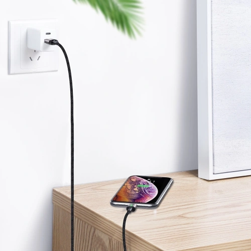 Kup Baseus Magnetisches Kabel Zink-Kit micro USB / USB-C / Lightning 1.5/2A 2m (schwarz) - BSU972BLK - {ean13} - Sklep Home Screen