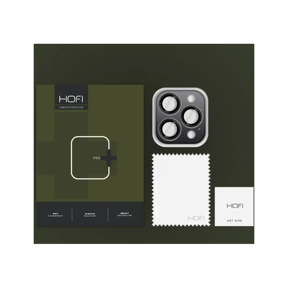 Szkło na obiektyw aparatu Hofi Camring Pro+ Apple iPhone 16 Pro / 16 Pro Max Black - iPhone 16 Pro Max - Hofi