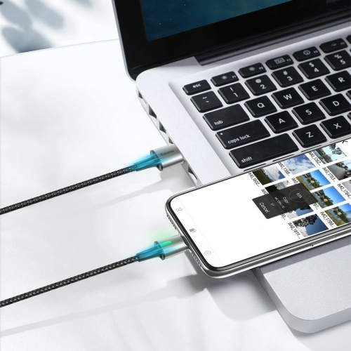Kup Baseus Magnetisches Kabel Zink-Kit micro USB / USB-C / Lightning 1.5/2A 2m (schwarz) - BSU972BLK - {ean13} - Sklep Home Screen