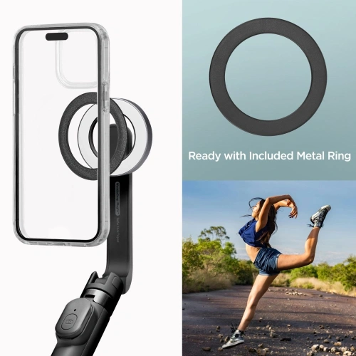 Kup Spigen S571W MagSafe Bluetooth Selfie Stick Tripod Negru - SPN16341 - {ean13} - Sklep Home Screen