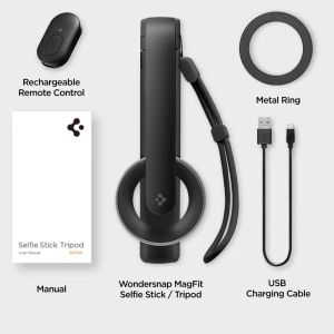 Buy Spigen S571W MagSafe Bluetooth Selfie Stick Tripod Black - SPN16341 - {ean13} - Home Screen Store Europe