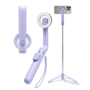 Buy Spigen S571W MagSafe Bluetooth Selfie Stick Tripod Lavender - SPN16343 - {ean13} - Home Screen Store Europe