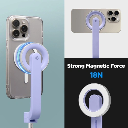 Buy Spigen S571W MagSafe Bluetooth Selfie Stick Tripod Lavender - SPN16343 - {ean13} - Home Screen Store Europe