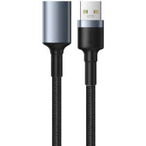 Kabel przedłużający USB 3.0 Baseus Cafule, 2A, 1m (czarno-szary)