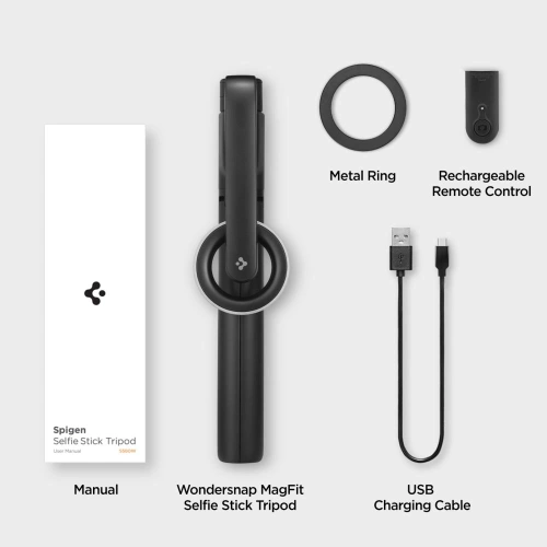 Kup Spigen S580W MagSafe Bluetooth Selfie-Stick Langer Stativ Schwarz - SPN16344 - {ean13} - Sklep Home Screen