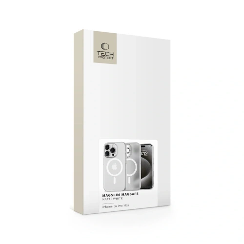 Kup Tech-Protect Magslim MagSafe Apple iPhone 16 Pro Max Matt/Fehér - THP3110 - {ean13} - Sklep Home Screen