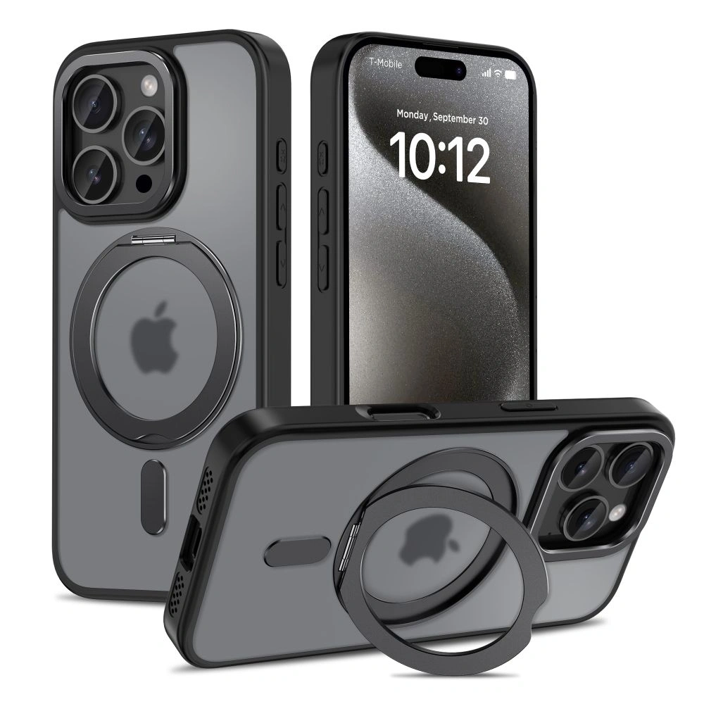 Etui Tech-Protect Magring MagSafe Apple iPhone 16 Pro Matte Black - iPhone 16 Pro - Tech-Protect