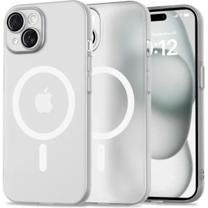 Etui Tech-Protect Magslim MagSafe Apple iPhone 15 Matte/White - iPhone 15 - Tech-Protect