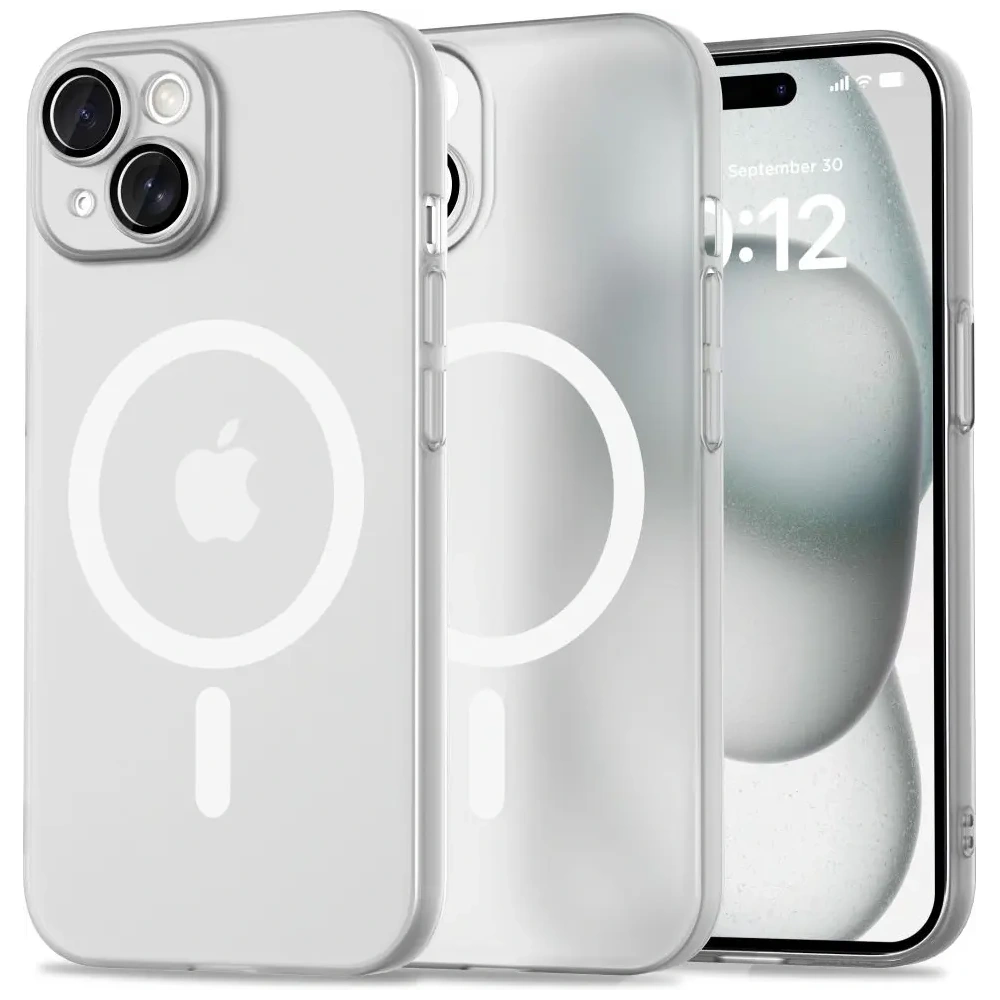 Etui Tech-Protect Magslim MagSafe Apple iPhone 15 Matte/White - iPhone 15 - Tech-Protect