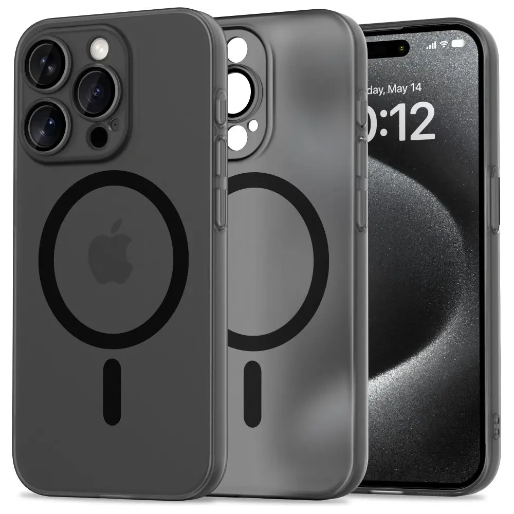 Etui Tech-Protect Magslim MagSafe Apple iPhone 15 Pro Matte/Black - iPhone 15 Pro - Tech-Protect