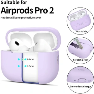 Buy Tech-Protect Silicone Apple Airpods Pro 1 / 2 Lavender - THP3125 - {ean13} - Home Screen Store Europe
