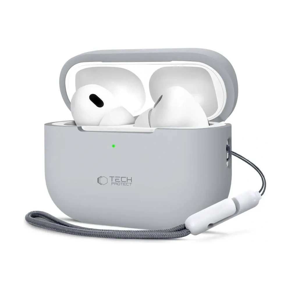 Etui Tech-Protect Silicone Apple Airpods Pro 1 / 2 Crayon Grey - AirPods Pro (2. generacji) - Tech-Protect