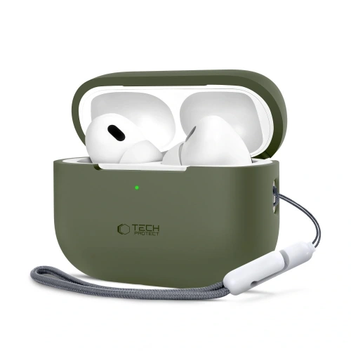 Kup Etui Tech-Protect Silicone Apple Airpods Pro 1 / 2 Olive Green - THP3128 - {ean13} - Sklep Home Screen