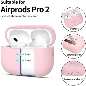 Buy Tech-Protect Silicone Apple Airpods Pro 1 / 2 Dusty Pink - THP3129 - {ean13} - Home Screen Store Europe