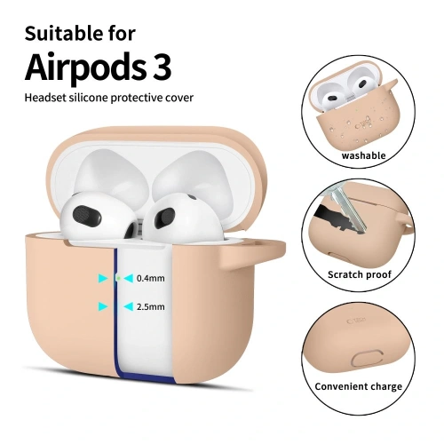 Kup Etui Tech-Protect Silicone Hook Apple Airpods 3 Caffe Latte - THP3131 - {ean13} - Sklep Home Screen
