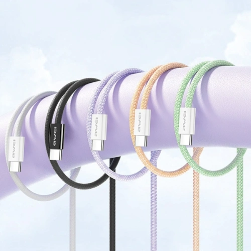 Kup Cablu AWEI CL-219T USB-C / USB-C 60W 1m compatibil cu iPhone 15 alb - AWEI219 - {ean13} - Sklep Home Screen