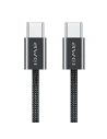 Cablu AWEI CL-219T USB-C / USB-C 60W 1m compatibil cu iPhone 15 negru - USB-C - USB-C - Awei