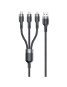 Kábel 3w1 AWEI CL-975 USB-C / Lightning / microUSB 1.2m fekete - 3w1 - Awei