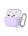 Etui Tech-Protect silikonový háček Apple Airpods 3 levandulové - AirPods (3. generace) - Tech-Protect
