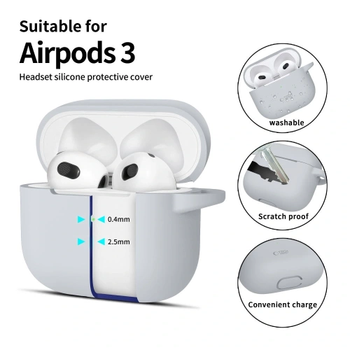 Kup Tech-Protect Silikonový háček pro Apple Airpods 3 Crayon Grey - THP3134 - {ean13} - Sklep Home Screen