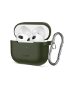 Etui Tech-Protect Silicone Hook Apple Airpods 3 Olive Green - AirPods (3. generacji) - Tech-Protect
