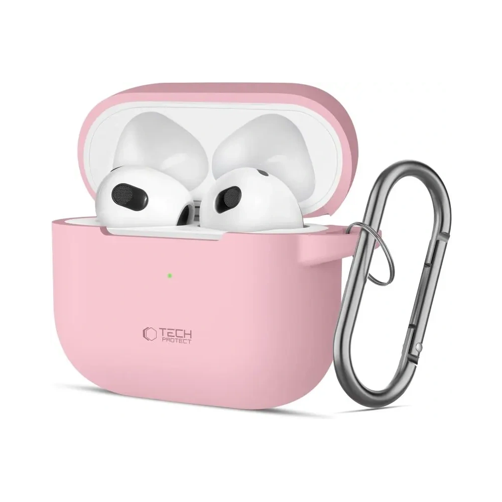 Etui Tech-Protect Silicone Hook Apple Airpods 3 Dusty Pink - AirPods (3. generacji) - Tech-Protect