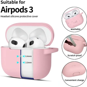 Kup Tech-Protect Cârlig din silicon pentru Apple Airpods 3 Roz prăfuit - THP3137 - {ean13} - Sklep Home Screen